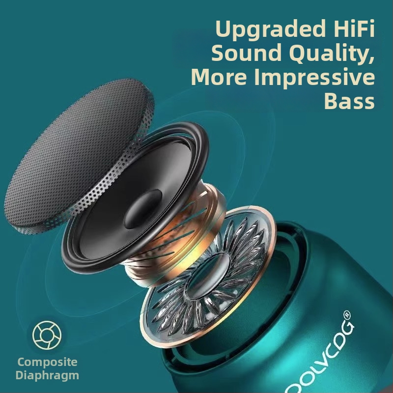 Bežični Bluetooth zvučnik IPX7, frekvencijski raspon 60Hz-15kHz, SNR ispod 60 dB, ugrađena baterija 500–800 mAh, nazivna snaga 50W