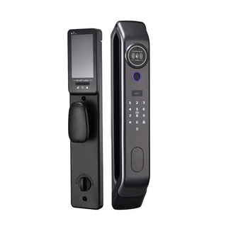 3D arcfelismeréses intelligens ajtózár, 100 ujjlenyomat tárhely, távoli videó interkom, látható macska szem, akár 100000 feloldás