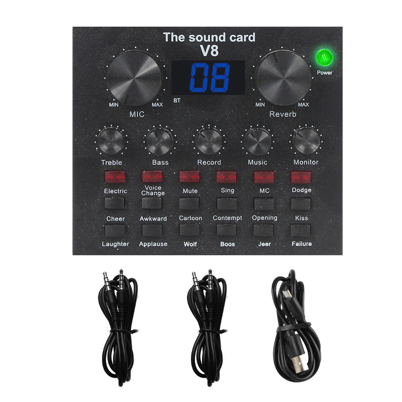 Μίνι μίκτης USB τεσσάρων καναλιών με Bluetooth, εφέ Reverb, είσοδος μικροφώνου, έξοδος 6,5 mm