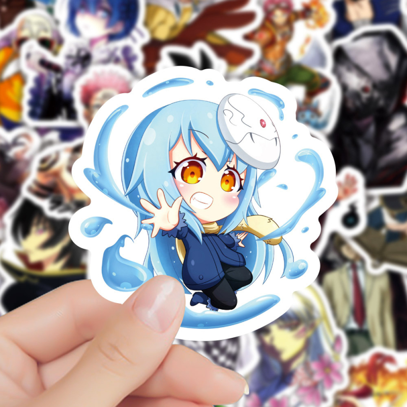 Naljepnice s anime likovima, profilirani dizajn, samoljepljive naljepnice, montaža ljepilom