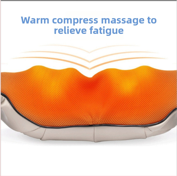 Viacfunkčný masážny šál s 16 masážnymi hlavami, infračervené vykurovanie, vstavaný napájací zdroj, model 8856, ovládanie typu počítač