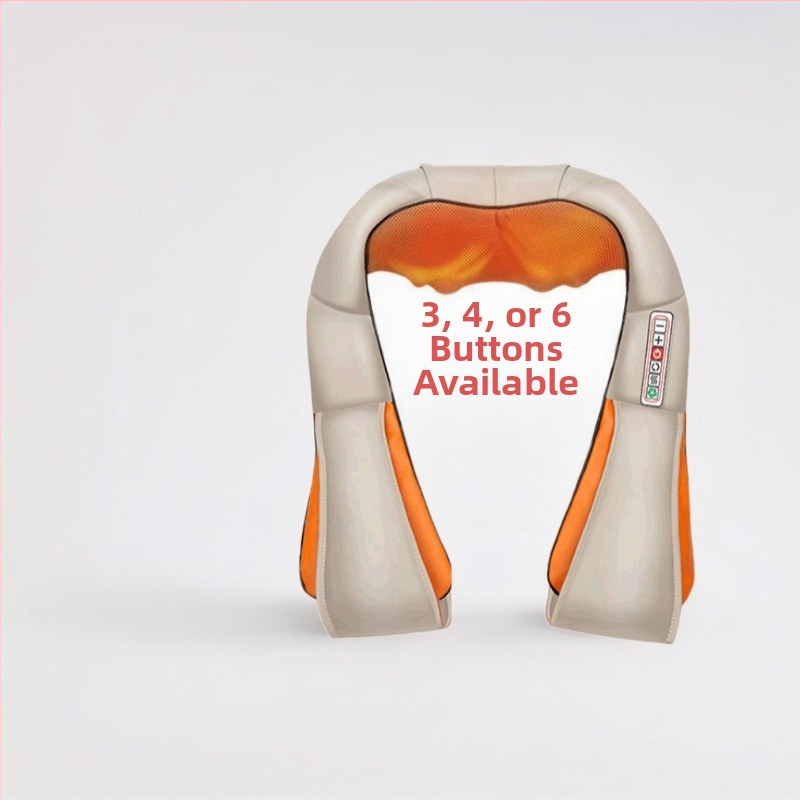 Viacfunkčný masážny šál s 16 masážnymi hlavami, infračervené vykurovanie, vstavaný napájací zdroj, model 8856, ovládanie typu počítač