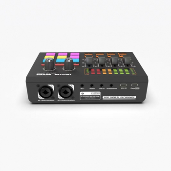 Kétcsatornás 48V keverő beépített hangkártyával — SX10 ZX320 vezeték nélküli mikrofon készlet mobil élő közvetítéshez