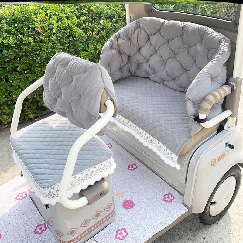 Калъф за седалка на триколка — лен, зимна употреба, без лого