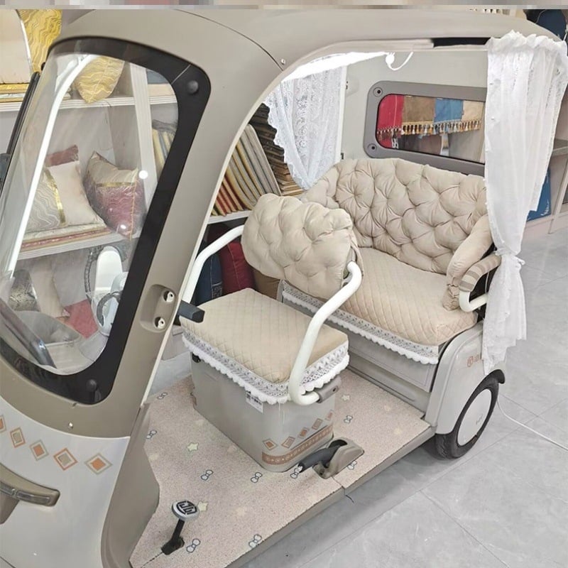 Калъф за седалка на триколка — лен, зимна употреба, без лого