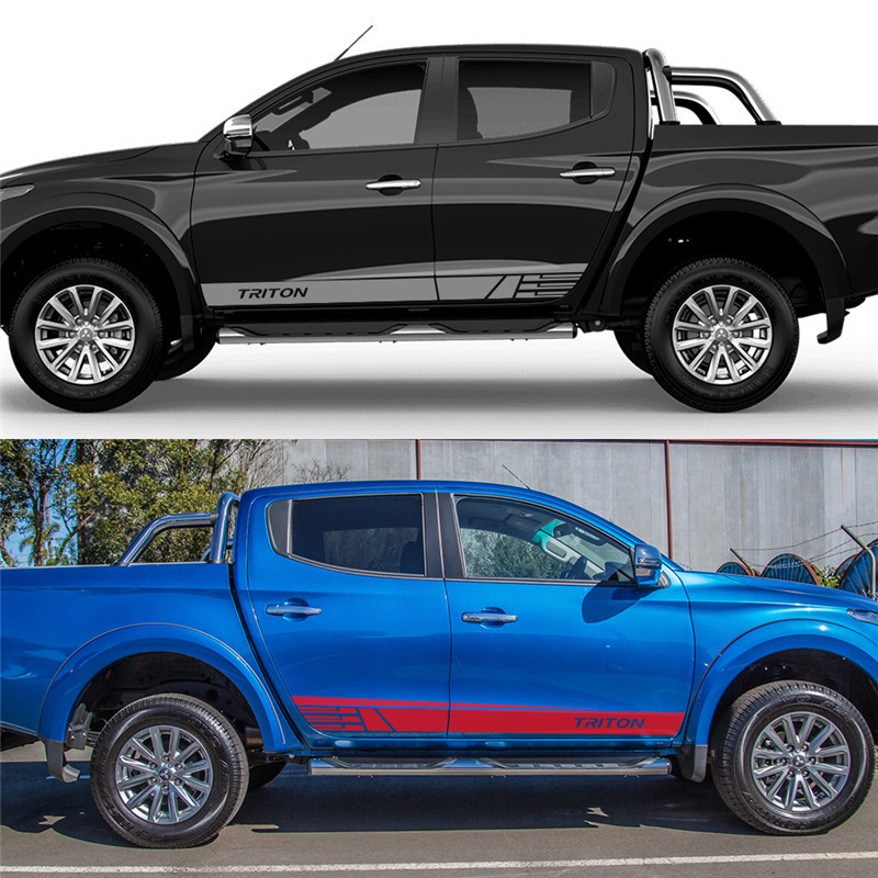 Naljepnica za karoseriju Mitsubishi Triton — grafički dizajn, papirni materijal, prilagodljivo, licencirane privatne marke Mi shule