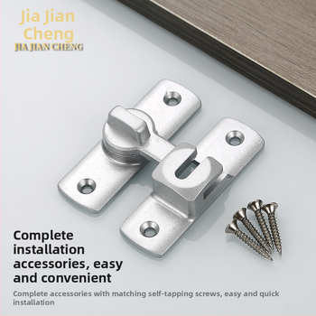 Polkruhová zámka pre posuvné dvere, hliníková zliatina, značka Jia Jiancheng, vhodná pre dvere, okná a skrinky, moderný jednoduchý štýl