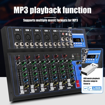 Gerlik Mixer DJ F4 profesional și Difuzor Bluetooth de scenă F7, gata pentru înregistrare