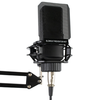 ZX200 kondenzatorski mikrofon s 48V phantom napajanjem, ugrađena zvučna kartica, kompatibilan s karaoke mikserom