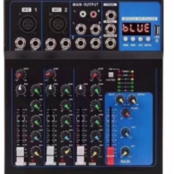 ENLN F4F7 Mixer Mini pentru scenă, spectacole, nunți și conferințe, utilizare casnică — Redare USB și karaoke Bluetooth