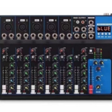 ENLN F4F7 Mixer Mini pentru scenă, spectacole, nunți și conferințe, utilizare casnică — Redare USB și karaoke Bluetooth