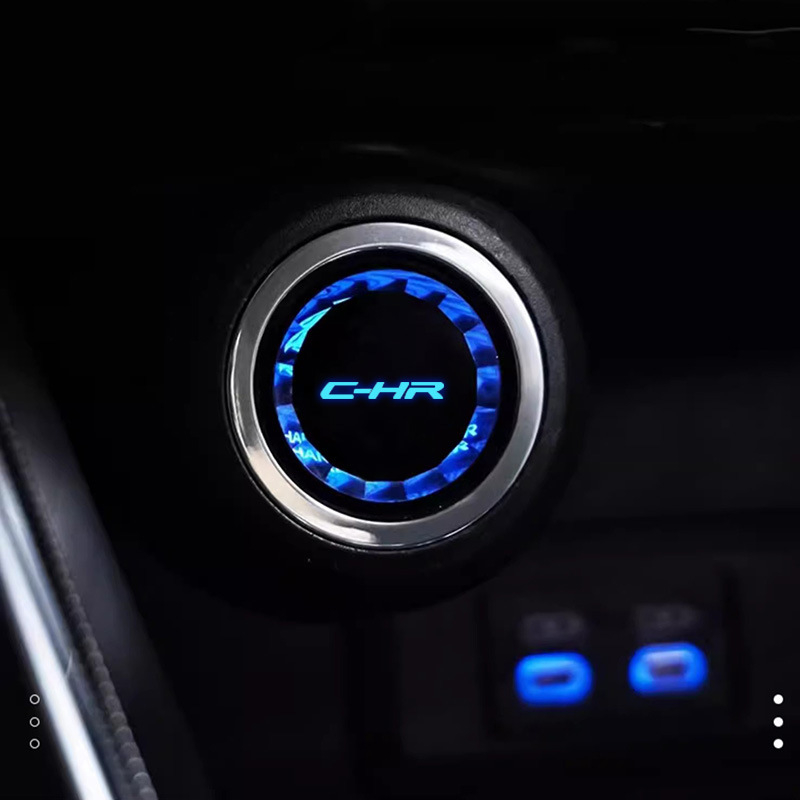 Dekorativni prsten za paljenje Toyota C-HR – model C-HR001, plastični dio, poklopac gumba za paljenje jednim pritiskom, mogućnost prilagodbe, bez logotipa