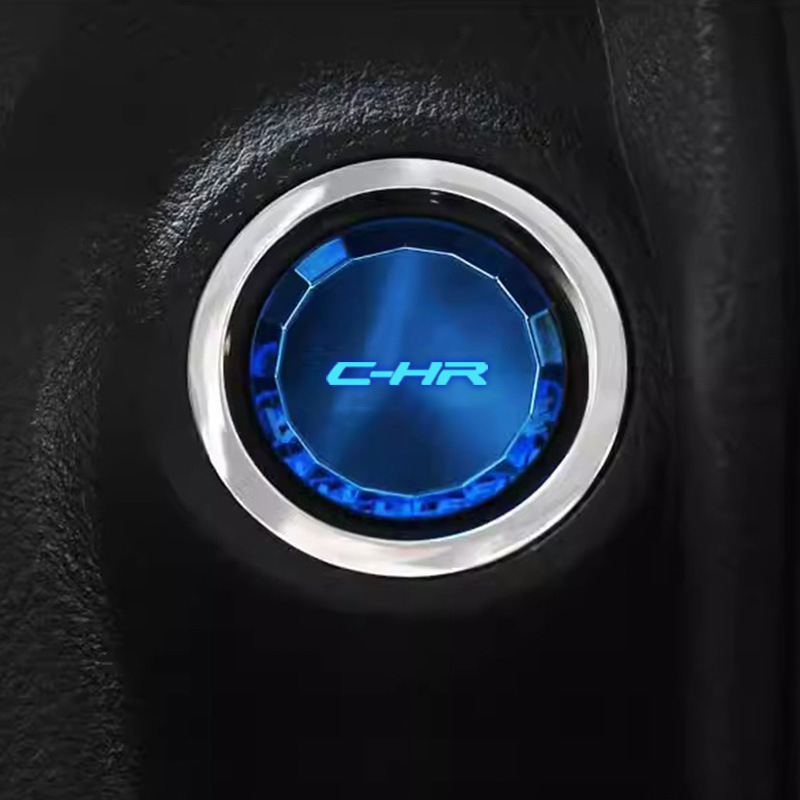 Dekorativni prsten za paljenje Toyota C-HR – model C-HR001, plastični dio, poklopac gumba za paljenje jednim pritiskom, mogućnost prilagodbe, bez logotipa