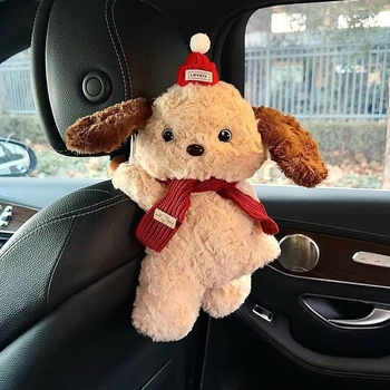 Kutija za maramice za auto s visećom lutkom, tkanina, model 025202