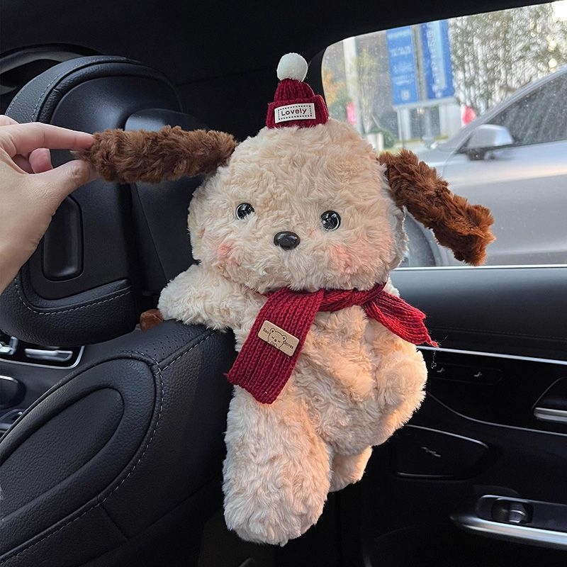 Kutija za maramice za auto s visećom lutkom, tkanina, model 025202