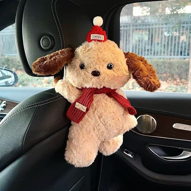 Kutija za maramice za auto s visećom lutkom, tkanina, model 025202