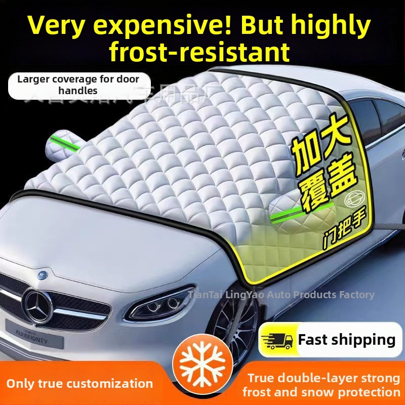 Pokrývka na auto – čiastočné predné štít pre všetky ročné obdobia; ochrana proti slnku, tepelnej izolácii, sneh, dážď a mráz; univerzálne pre prednú časť. Materiál: hliníková fólia; Štýl: hrubý; Vzor: pruhy; Inštalácia: snap-in