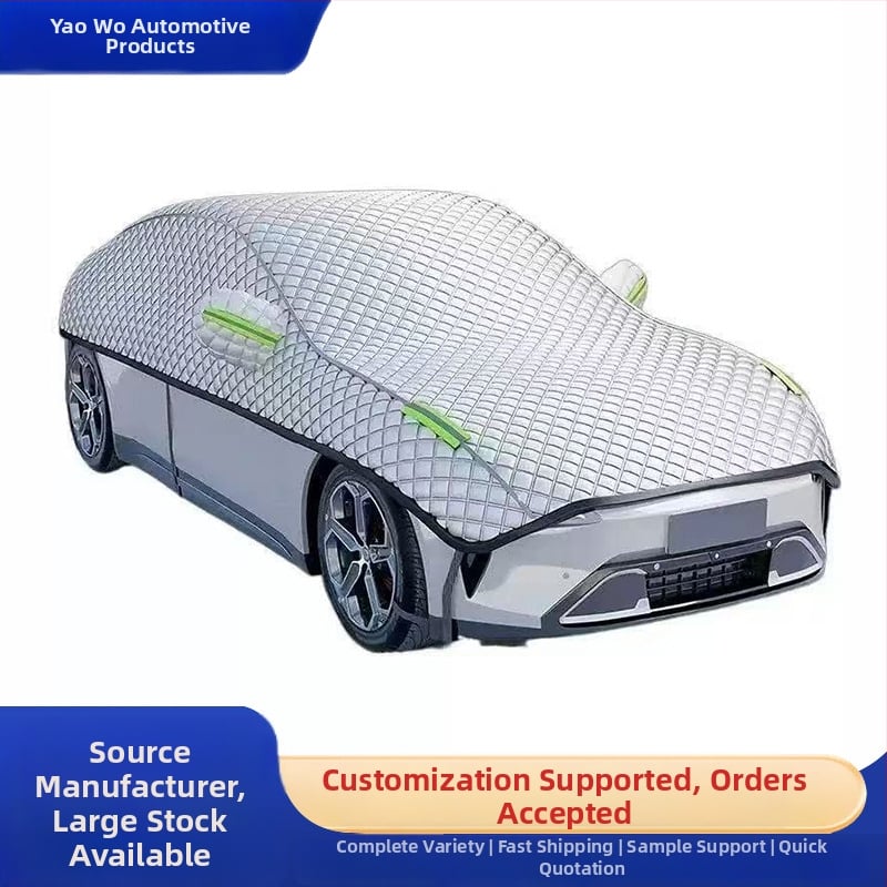 Pokrytie auta z bavlneného flísu, prispôsobiteľné, čiastočná ochrana pre špeciálne vozidlá