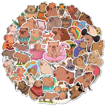 Lanqu Capybara naljepnica skup – samoljepljiva naljepnica, tip teksta, profilirani uzorak, ugradnja lijepljenjem