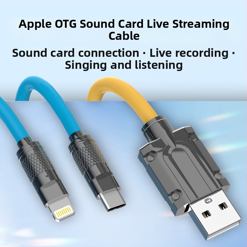 Kussel OTG audio výstupný adaptér pre Apple a Android telefóny, 480 Mbps, 1–2 m, meďové jadro