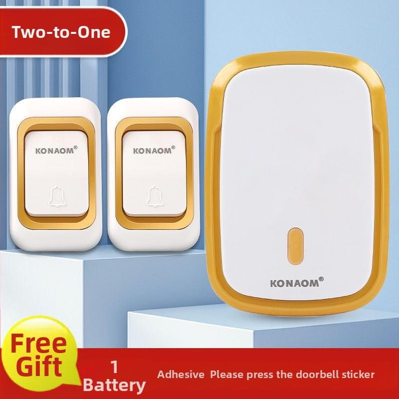 Sonerie video pentru ușă cu control de la distanță wireless, funcție de apel pentru persoane în vârstă, ton puternic