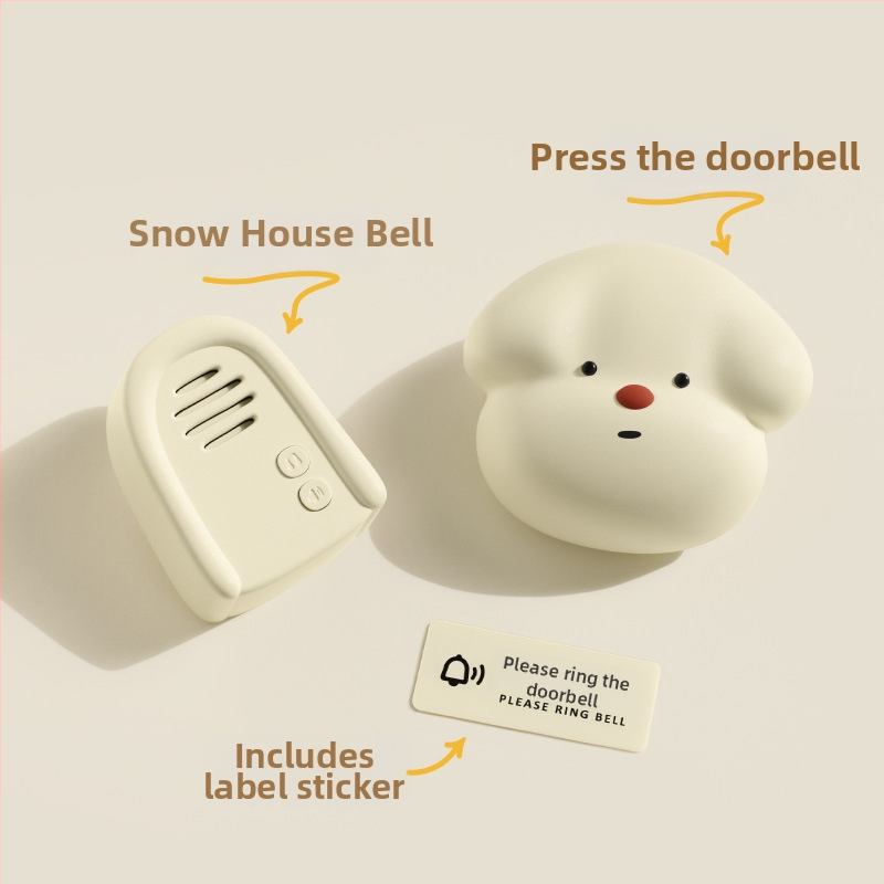 Sonerie video fără fir pentru intrare, telecomandă, senzor cu rază lungă, design împărțit, montaj cu bandă adezivă