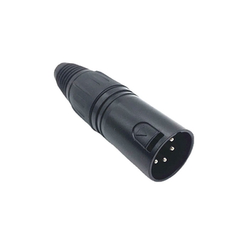 Conector XLR cu 4 conductori, pentru sunet de scenă, balansat, conector microfon, cu capete masculin și feminin