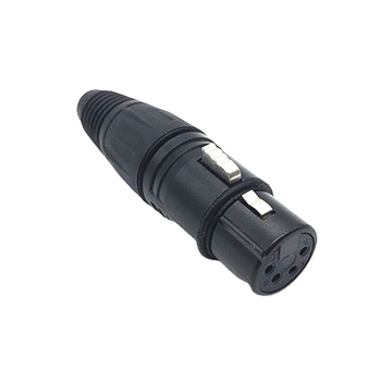 Conector XLR cu 4 conductori, pentru sunet de scenă, balansat, conector microfon, cu capete masculin și feminin