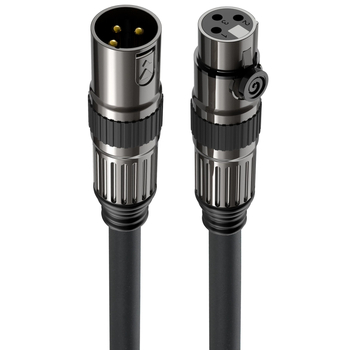 XLR kabel za mikrofon, muški na ženski, uravnotežen