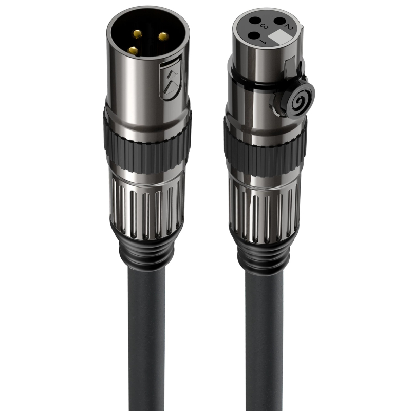 XLR kabel za mikrofon, muški na ženski, uravnotežen