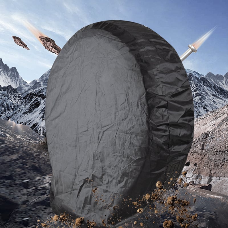 Husă pentru anvelope auto/RV camping, protecție împotriva ploilor și a soarelui, husă universală pentru roata de rezervă, Model BY-1518, Material: 190T poliester tafta