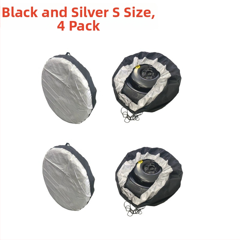 Kryt pneu pre auto/RV kemping, nepremokavý a UV-odolný, univerzálny kryt na rezervnú pneu, Model BY-1518, Materiál: 190T polyester taft