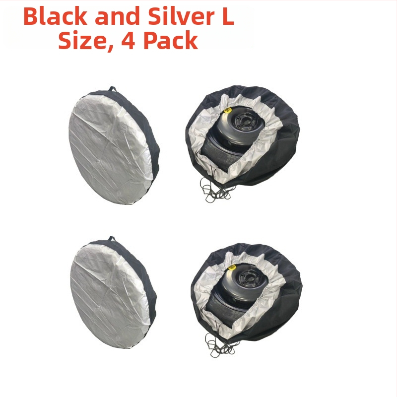 Kryt pneu pre auto/RV kemping, nepremokavý a UV-odolný, univerzálny kryt na rezervnú pneu, Model BY-1518, Materiál: 190T polyester taft