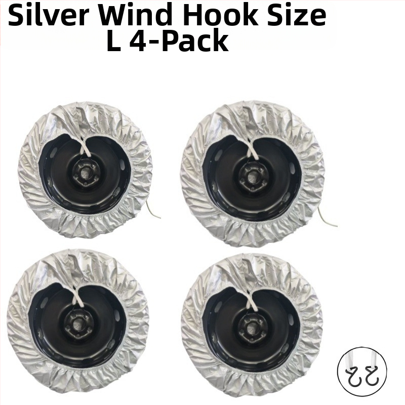 Kryt pneu pre auto/RV kemping, nepremokavý a UV-odolný, univerzálny kryt na rezervnú pneu, Model BY-1518, Materiál: 190T polyester taft