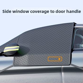 Pokrivalo za prednje staklo automobila za snijeg, debeli Oxford platno, univerzalna prilagodba, ugrađena instalacija, zaštita od smrzavanja i grada