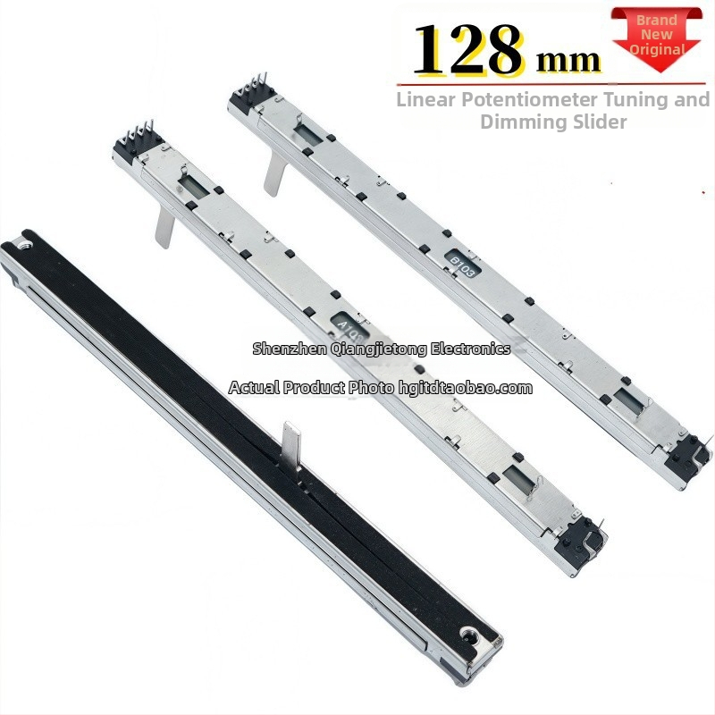 Dvojkanálový Push-Pull potenciometrový fader, 10K, A/B priebeh, pre mixér