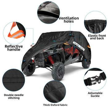 Vodootporni pokrivač za UTV i terenska vozila: ATV, traktor, poljoprivredna oprema (183x116x111 cm)