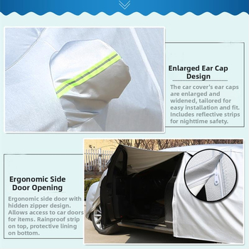 BMW navlaka za automobil za serije 3/5/7 (320Li, 530, 525Li, 540) – pamukasti velur, prilagodljivo, zaštita od sunca, vodootporno, toplinska izolacija