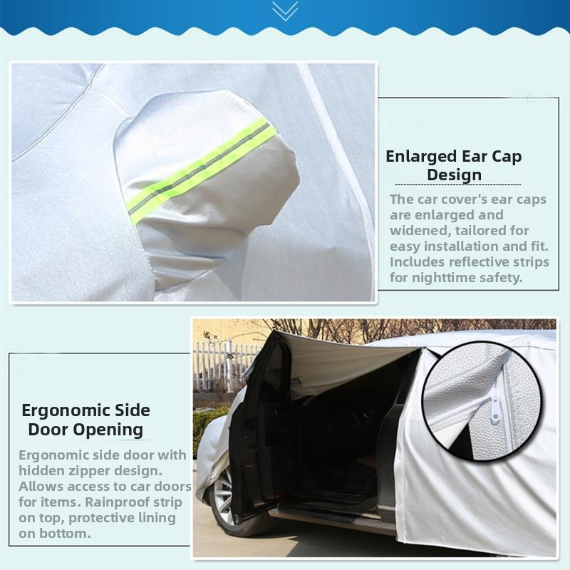 BMW navlaka za automobil za serije 3/5/7 (320Li, 530, 525Li, 540) – pamukasti velur, prilagodljivo, zaštita od sunca, vodootporno, toplinska izolacija