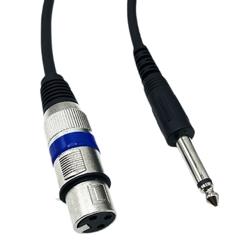 Audio kabel 6,5 mm na XLR ženski, 3-žilni, vodič s srebrnim slojem, bakar bez oksidacije, za mikrofone, zvučnike i pojačala