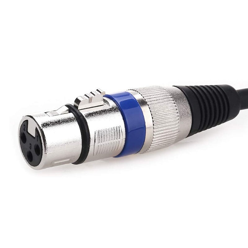 Audio kabel 6,5 mm na XLR ženski, 3-žilni, vodič s srebrnim slojem, bakar bez oksidacije, za mikrofone, zvučnike i pojačala