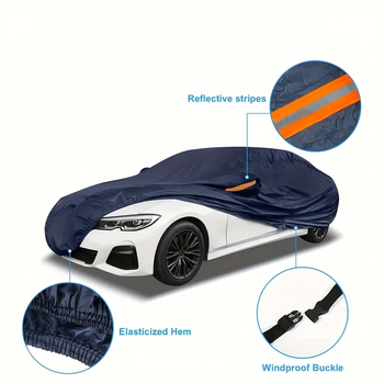 Plavo navlako za automobil od Oxford tkanine, vodootporna i UV zaštita, univerzalna za automobile, SUV i pickup
