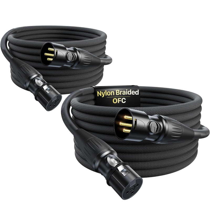XLR audio kabel - model X02, zlatno obloženi, bakreno jezgro bez kisika, OFC vodiči (X02, zlatno obloženi, bakreno jezgro)