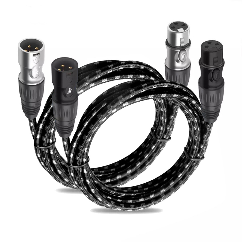 XLR audio kabel - model X02, zlatno obloženi, bakreno jezgro bez kisika, OFC vodiči (X02, zlatno obloženi, bakreno jezgro)