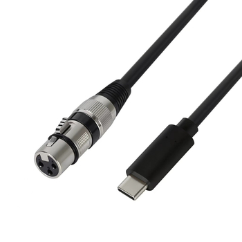 Cablu audio USB masculin către XLR, cu cip încorporat, interfață USB 480 Mbps, miez de cupru
