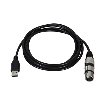 Cablu audio USB masculin către XLR, cu cip încorporat, interfață USB 480 Mbps, miez de cupru