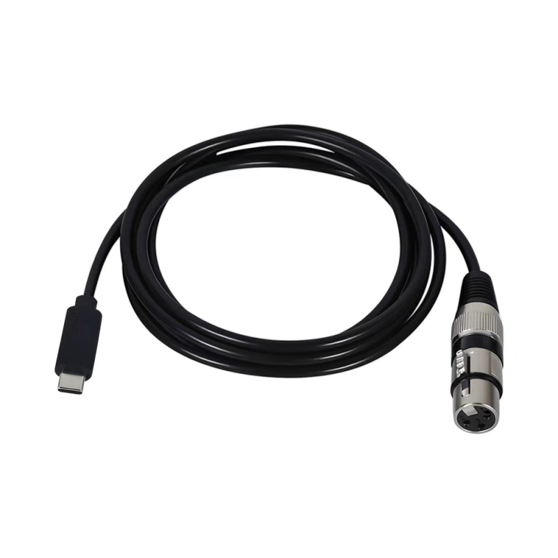 Cablu audio USB masculin către XLR, cu cip încorporat, interfață USB 480 Mbps, miez de cupru