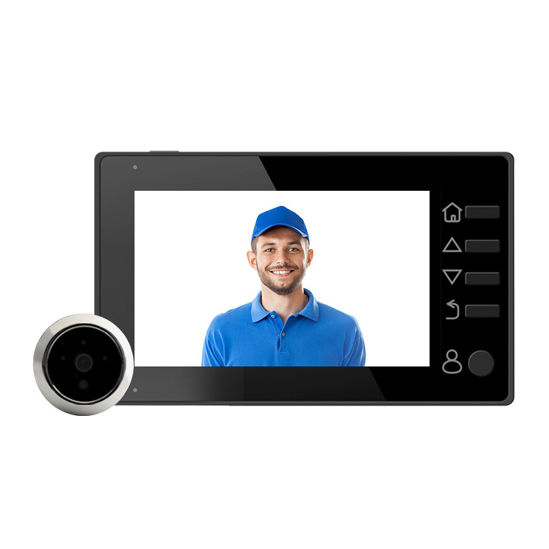 Sonerie video pentru ușă cat's-eye cu vizionare infraroșu pe timp de noapte, cameră HD, model Q10/X10, baterie litiu 3.7V