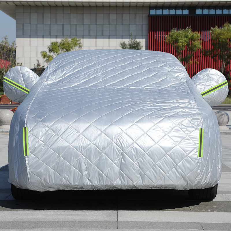 Покривало за автомобил с UV защита, топлоизолационно дебело одеяло, водоустойчиво и ветроустойчиво, материал: памучна вата
