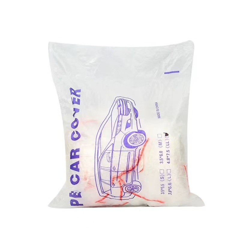 Acoperire auto transparentă, de unică folosință – protecție împotriva soarelui, ploilor și prafului, acoperire completă, universală pentru toate anotimpurile, PE material